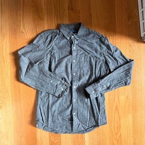 Old Navy Men's Charcoal Button-Down Shirt